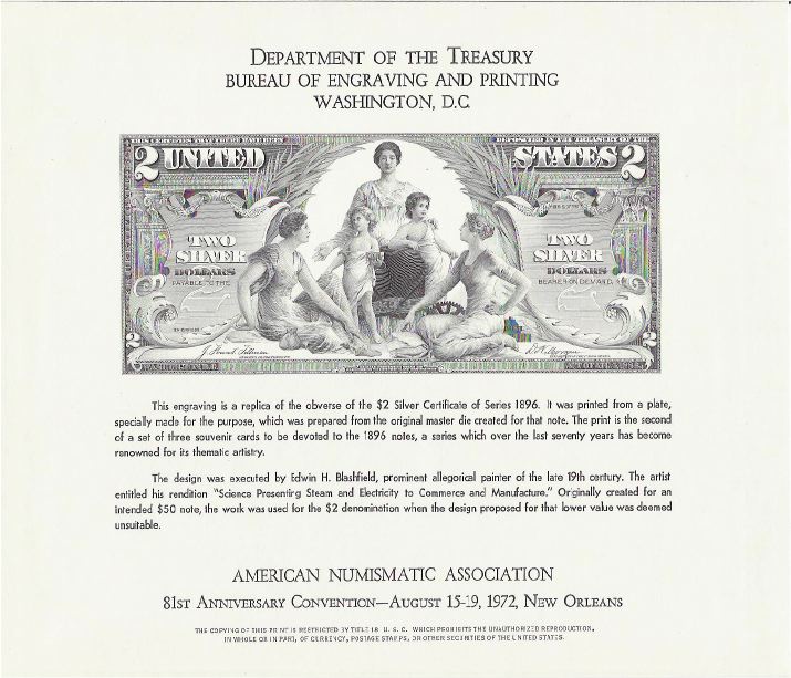 Souvenir Card 1980 B Four $5.00 Statue Of Freedom Stamps P B48 E 