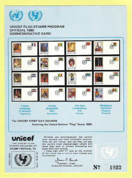 Covers & Documents - Flâmula do Dia Mundial da Poupança 1980. Poupança.  World Savings Day 1980 banner. Streamer zum Weltspartag. Ersparnisse.